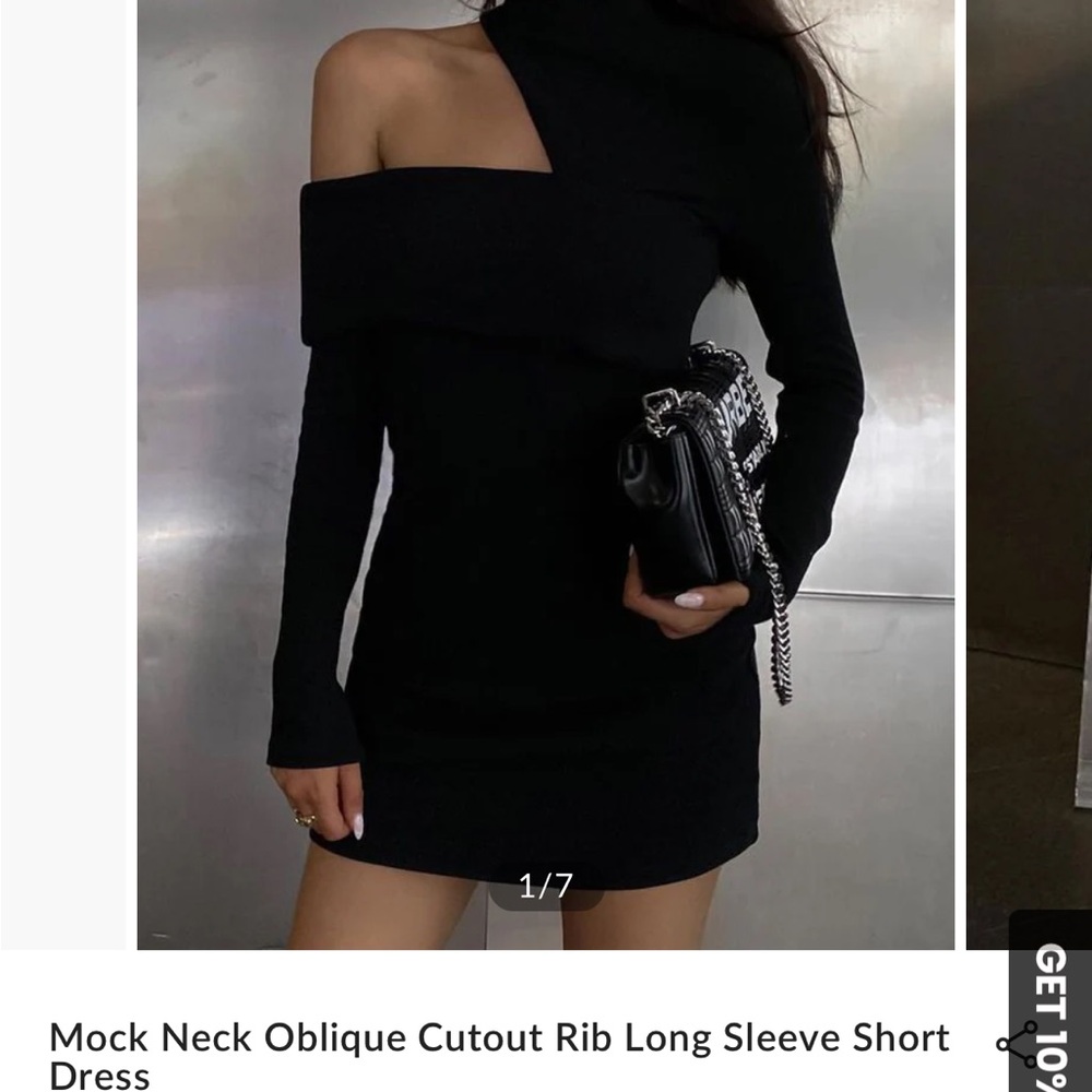 Elegant Black Off-Shoulder Dress